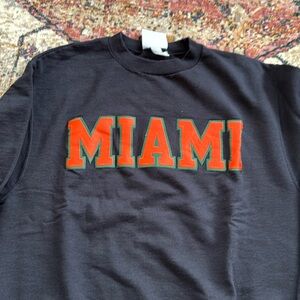 Miami sweatshirtt crewneck sz m